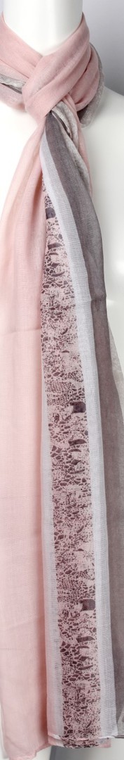 Printed  scarf pink Style:SC/4459/PNK image 0